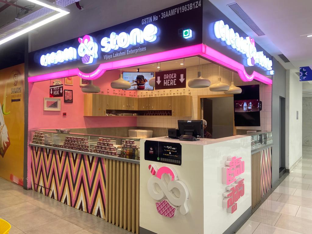 Cream Stone ice creme