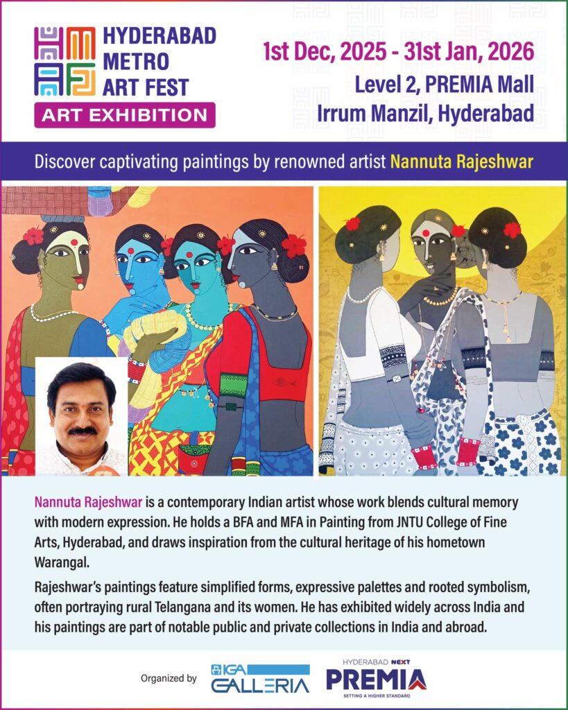 Discover captivating paintings by renowned artist Nannuta Rajeshwar, Hyderabad Next Premia