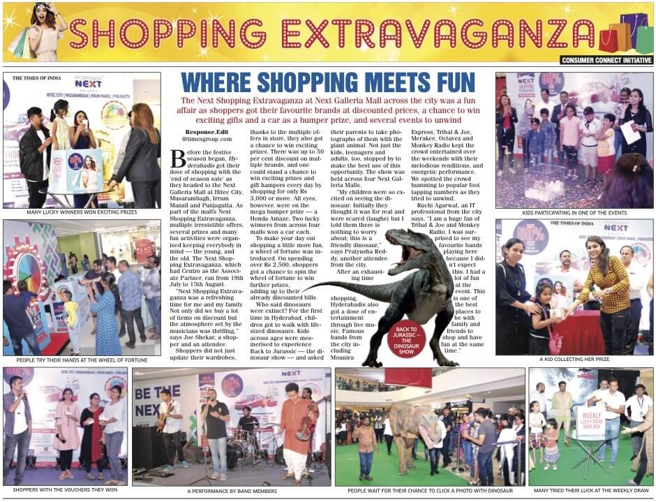 TIA Shopping Extravaganza, Next Galleria Malls